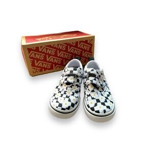 Vans, Flower Checkerboard Doheny, Size 7 Little Kids